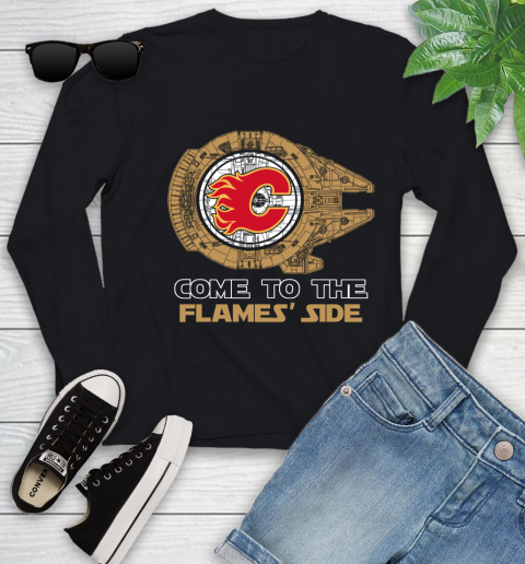 NHL Come To The Calgary Flames Wars Hockey Sports Youth Long Sleeve