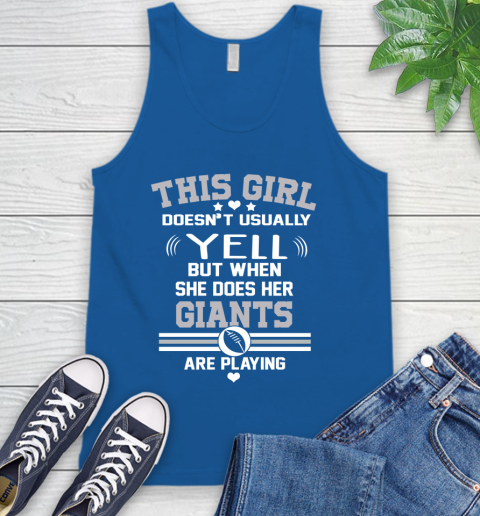 New York Giants NFL Football I Yell When My Team Is Playing Tank Top 4