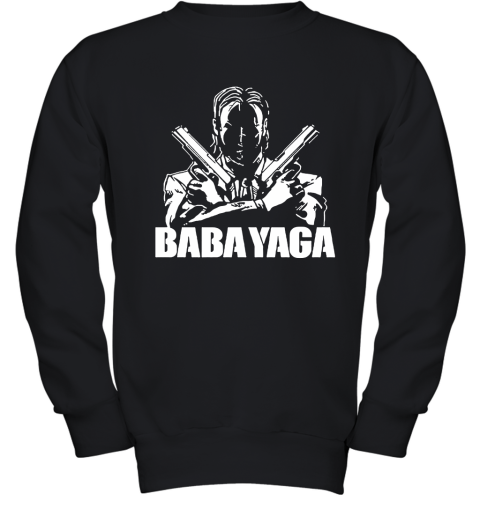 Shadow John Wick Dual Handguns The Babayaga Youth Sweatshirt