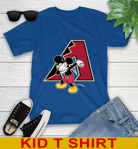 Arizona Diamondbacks MLB Baseball Dabbing Mickey Disney Sports Youth T-Shirt 10 Arizona Diamondbacks MLB Baseball Dabbing Mickey Disney Sports Youth T-Shirt - Image 10
