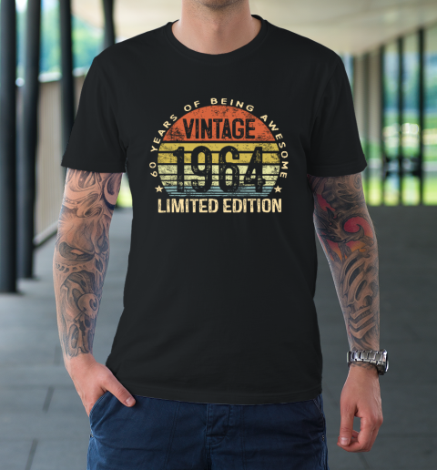 60 Year Old Gifts Vintage 1964 Limited Edition 60th Birthday T-Shirt