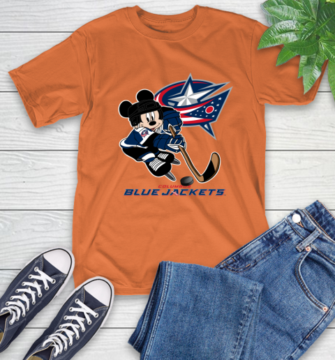 NHL Columbus Blue Jackets Mickey Mouse Disney Hockey T Shirt T-Shirt 5