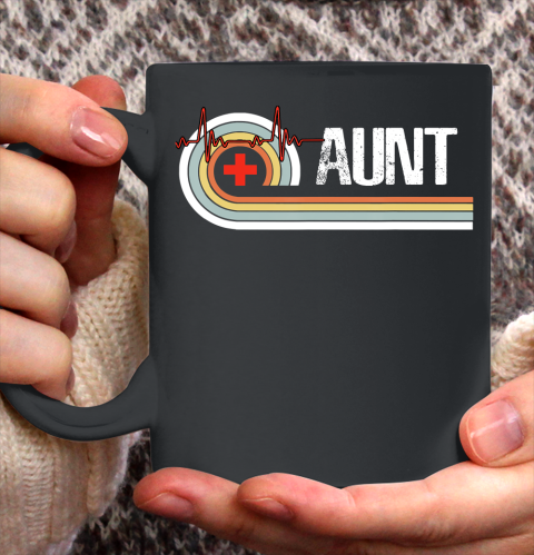 Nurse Shirt Vintage Retro Nurse Aunt Tee Funny Aunt Mother's Day Gift T Shirt Ceramic Mug 11oz