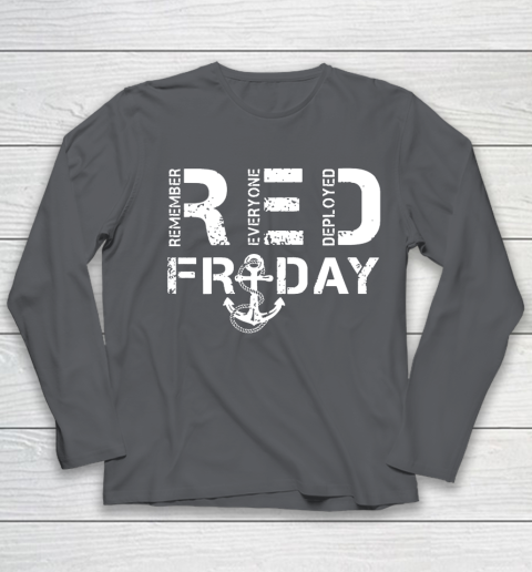 On Fridays We Wear Red Friday Military Navy Soldiers Youth Long Sleeve 6