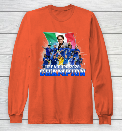 Italy European Champions 2020 Team Long Sleeve T-Shirt 3
