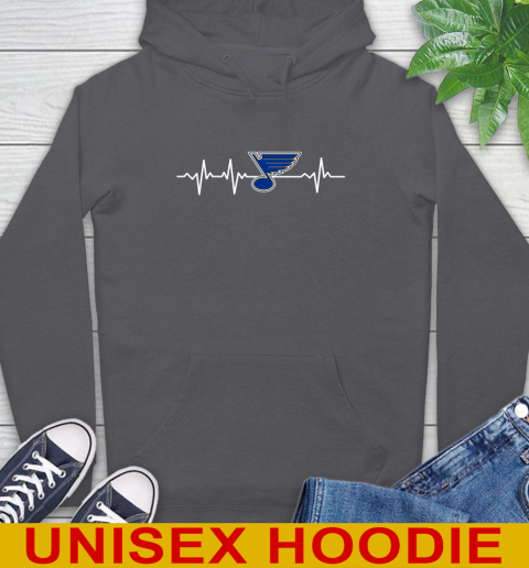 St.Louis Blues NHL Hockey Heart Beat Shirt Hoodie - Image 8