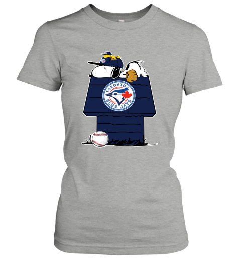 Toronto BLue Jays Snoopy And Woodstock Resting Together MLB Youth T-Shirt 