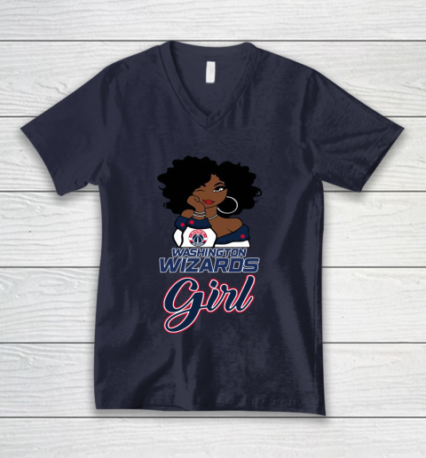 Washington Wizards Girl NBA V-Neck T-Shirt 3