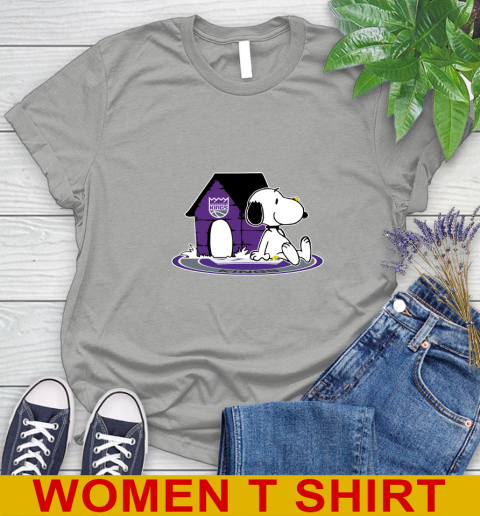 NBA Basketball Sacramento Kings Snoopy The Peanuts Movie Shirt Women's T-Shirt 11