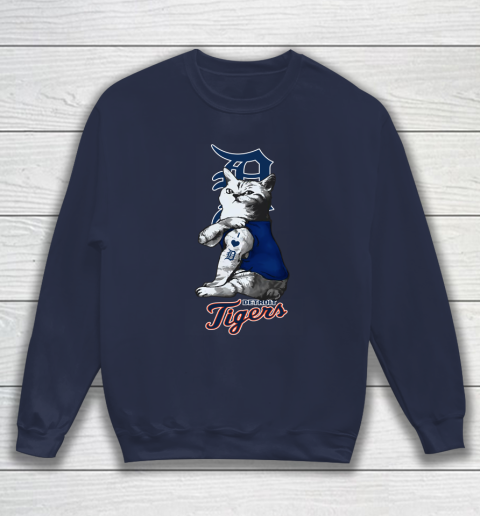 MLB Baseball My Cat Loves Detroit Tigers Sweatshirt 2