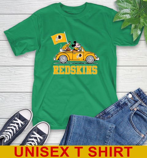 NFL Football Washington Redskins Pluto Mickey Driving Disney Shirt T-Shirt 7