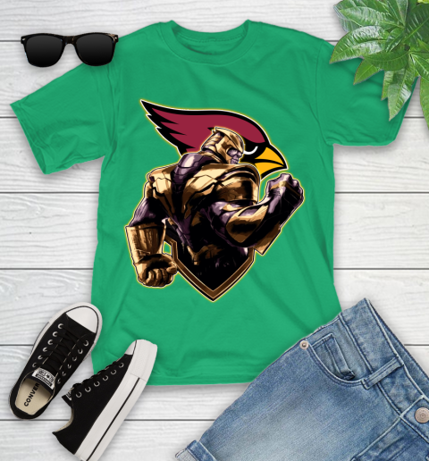 NFL Thanos Avengers Endgame Football Sports Arizona Cardinals Youth T-Shirt 6