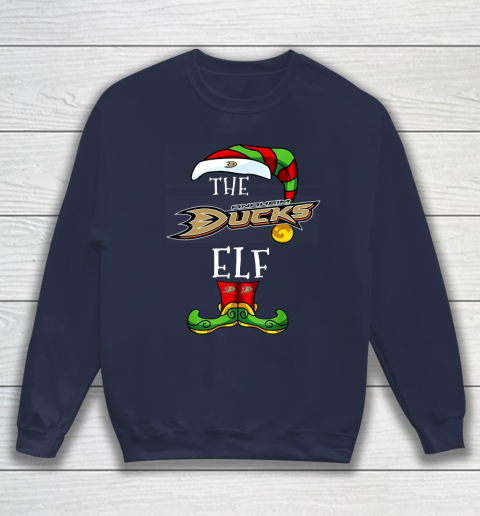 Anaheim Ducks Christmas ELF Funny NHL Sweatshirt 2