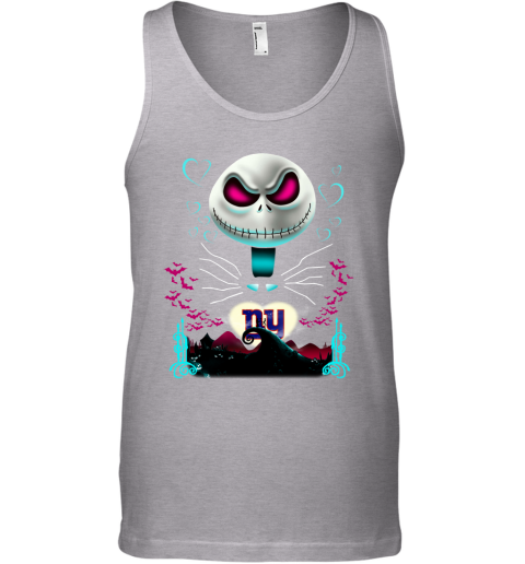 NFL New York Giants Jack Skellington Sally The Nightmare Before Christmas Football 9RVCTEk3tFw unisex tank 17 95 151514 front sport grey