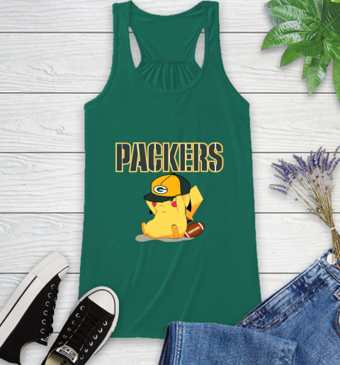 NFL Pikachu Football Sports Green Bay Packers Racerback Tank 7