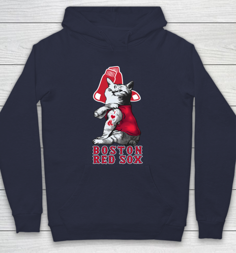 MLB Baseball My Cat Loves Boston Red Sox Hoodie 2