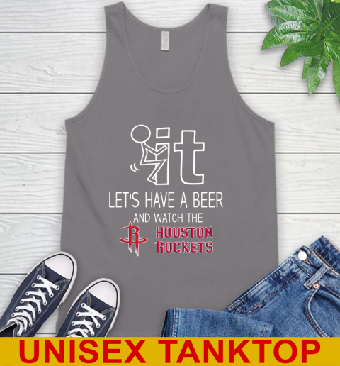 Houston Rockets Basketball NBA Let's Have A Beer And Watch Your Team Sports Tank Top 6