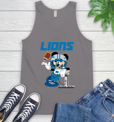 NFL Detroit Lions Mickey Mouse Disney Super Bowl Football T Shirt Tank Top 7
