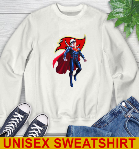 NFL Superman DC Sports Football Tampa Bay Buccaneers Sweatshirt