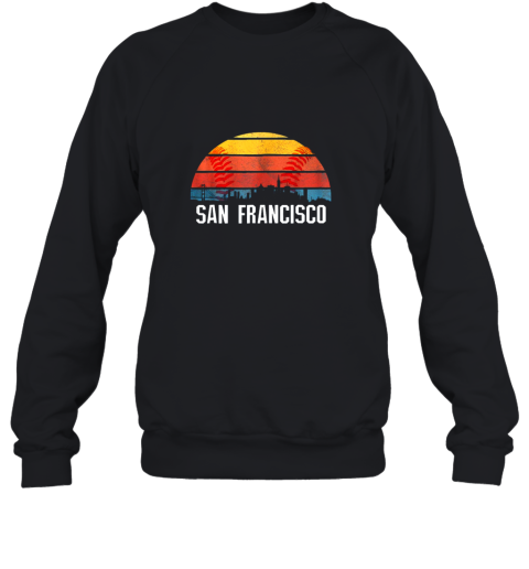 San Francisco Baseball Downtown Skyline Bay Area Fan Sweatshirt