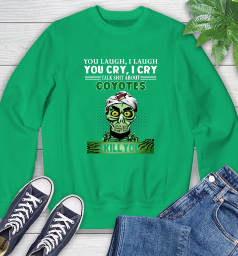 NHL Talk Shit About Arizona Coyotes I Kill You Achmed The Dead Terrorist Jeffrey Dunham Hockey Sweatshirt 7