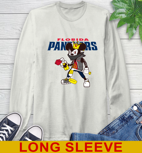 Florida Panthers NHL Hockey Mickey Peace Sign Sports Long Sleeve T-Shirt 12