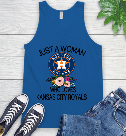 MLB Just A Woman Who Loves Kansas City Royals Baseball Sports Tank Top 3