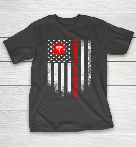 GrandFather gift shirt Vintage USA American Flag Proud Doctor Grandpa Distressed T Shirt T-Shirt 1