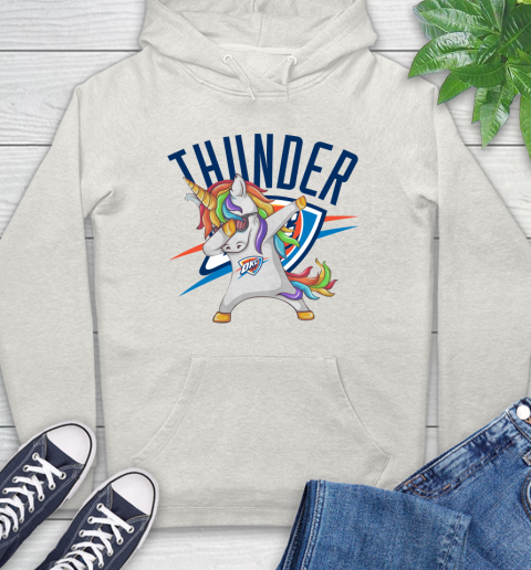 Oklahoma City Thunder NBA Basketball Funny Unicorn Dabbing Sports Hoodie 12
