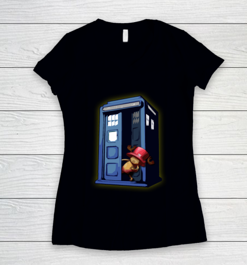 Doctor Who Shirt Someone Called For A Doctor Women's V-Neck T-Shirt