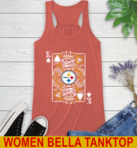 Pittsburgh Steelers NFL Football The King Of Spades Death Cards Shirt Racerback Tank 3