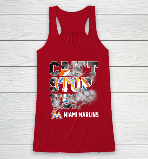 MLB Miami Marlins Baseball Can't Stop Vs Marlins Racerback Tank 4