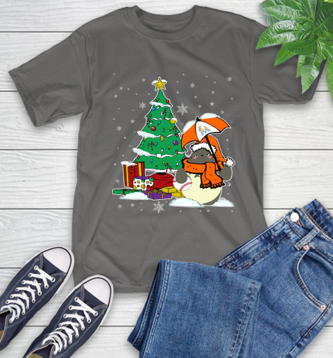 Miami Marlins MLB Baseball Cute Tonari No Totoro Christmas Sports T-Shirt 10