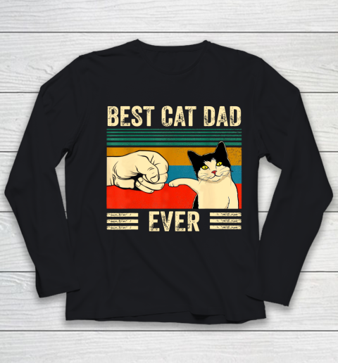 Best Cat Dad Ever Youth Long Sleeve