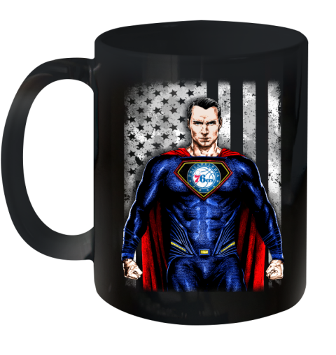 NBA Basketball Philadelphia 76ers Superman DC Shirt Ceramic Mug 11oz