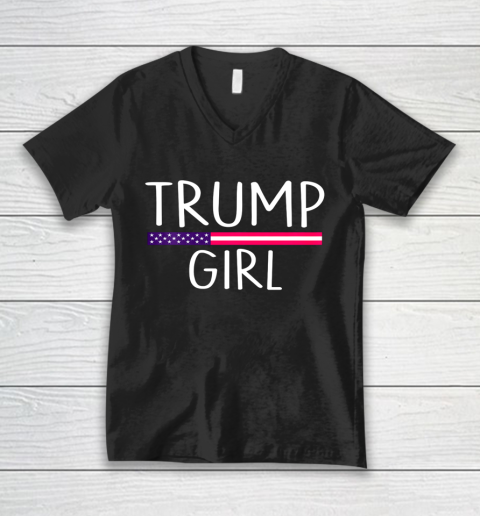 Trump Girl Tshirt Donald Trump Girl V-Neck T-Shirt