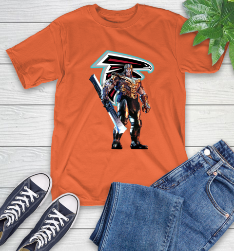 NFL Thanos Gauntlet Avengers Endgame Football Atlanta Falcons T-Shirt 5