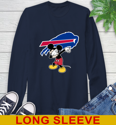Buffalo Bills NFL Football Dabbing Mickey Disney Sports Long Sleeve T-Shirt 4