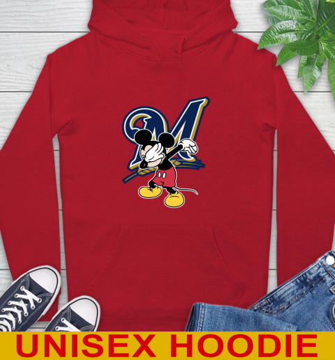 Milwaukee Brewers MLB Baseball Dabbing Mickey Disney Sports Hoodie 10