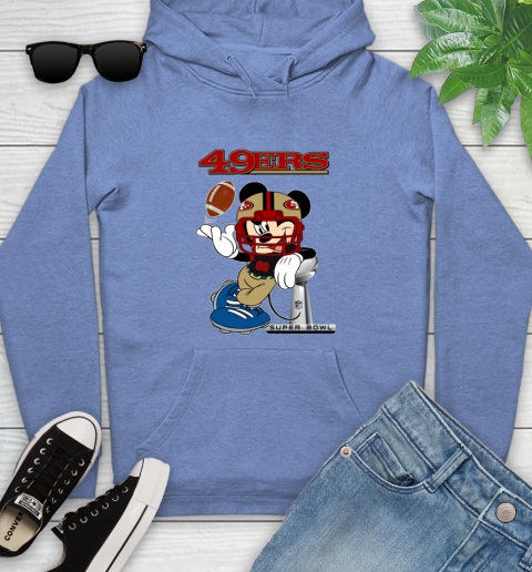 NFL San Francisco 49ers Mickey Mouse Disney Super Bowl Football T Shirt Youth Hoodie 12