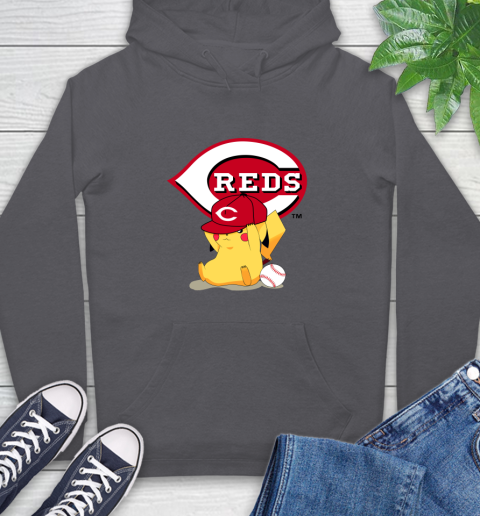 MLB Pikachu Baseball Sports Cincinnati Reds Hoodie 7