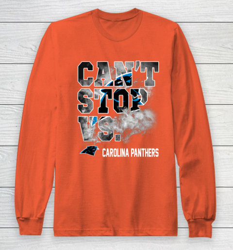 NFL Carolina Panthers Can't Stop Vs Long Sleeve T-Shirt 3