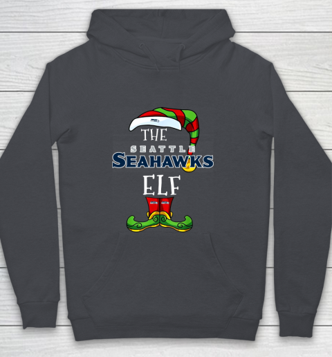Seattle Seahawks Christmas ELF Funny NFL Youth Hoodie 5