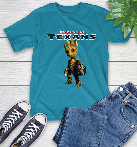 Houston Texans NFL Football Groot Marvel Guardians Of The Galaxy T-Shirt 8