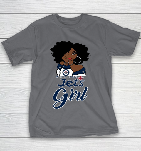 Winnipeg Jets Girl NHL Youth T-Shirt 8