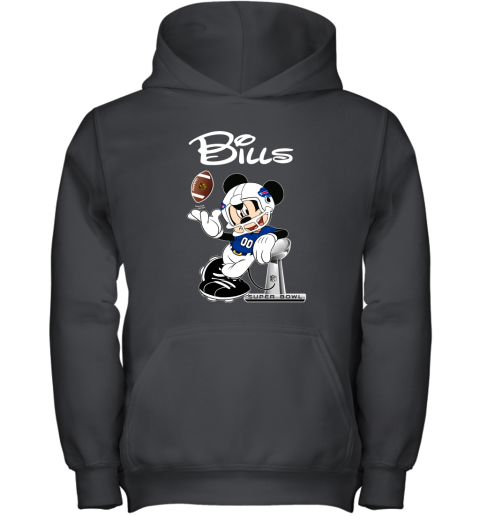 Mickey Bills Taking The Super Bowl Trophy Football Youth Hoodie