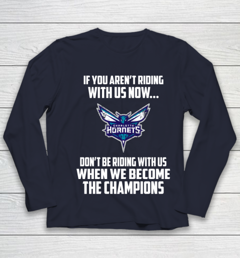 NBA Charlotte Hornets Basketball We Become The Champions Youth Long Sleeve 2
