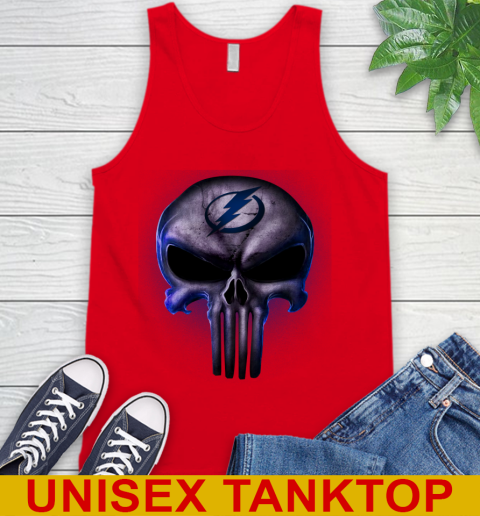 Tampa Bay Lightning NHL Hockey Punisher Skull Sports Tank Top 5