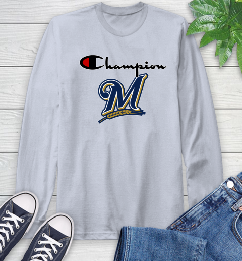 MLB Baseball Milwaukee Brewers Champion Shirt Long Sleeve T-Shirt 4
