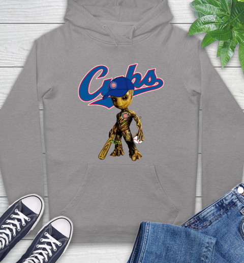 MLB Chicago Cubs Groot Guardians Of The Galaxy Baseball Hoodie 6